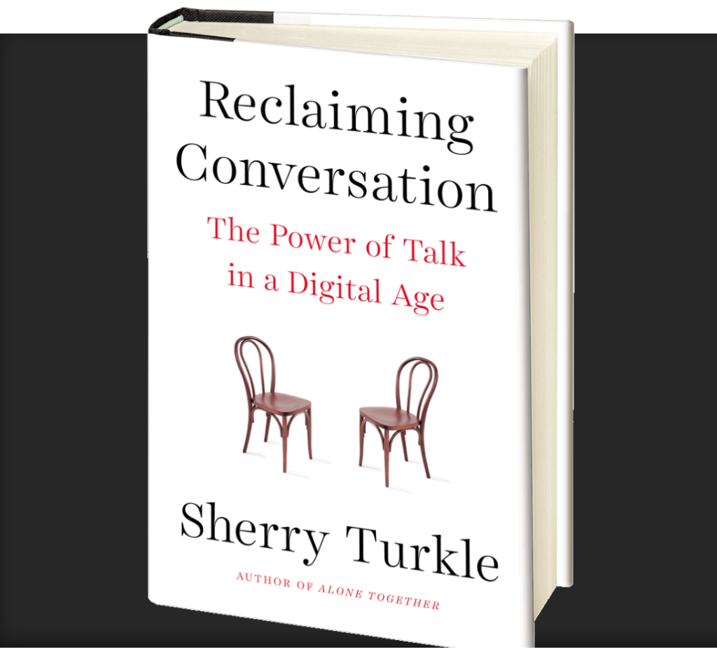 Book cover of Reclaiming Conversation by Sherry Turkle